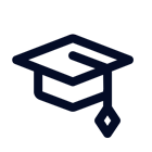 College savings plan icon depicting a graduation cap